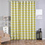 2 Pack White Yellow Chevron Design Thermal Blackout Curtains With Chrome Grommet Window Treatment Panels - 52"x108"