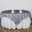 Taffeta 90"x90" Table Overlay Black and White - Tiger Print Table Topper for Jungle Theme